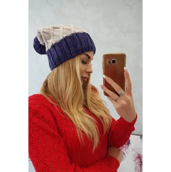 Čepice Milano fleecová čepice K203 light beige+violet UNI