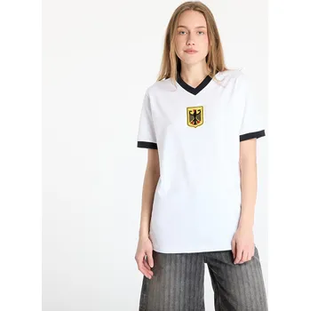 cyklistický dres Dres COPA Germany 1970's Retro Football Shirt UNISEX White M