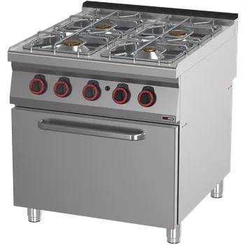 Sporák Sporák plynový s troubou 2/1 | REDFOX - SPT 90/80 21 G