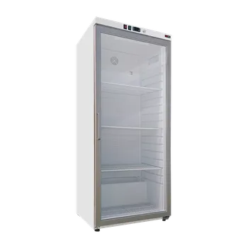 Skříň chladicí 350 l, prosklené dveře, bílá | REDFOX - DRR 400/G