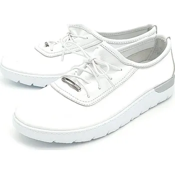 Dámské tenisky Dámské kožené tenisky L1014 03 Looke bílé Barva: Bílá, Velikost: 39