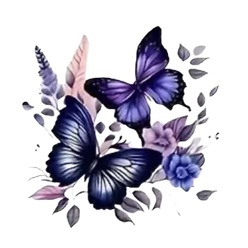 Nášivka Nažehlovací obrázek - motýlci IV (7,5 x 7,6 cm)