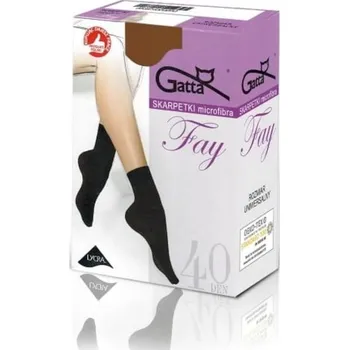Pánské oblečení Dámské ponožky Gatta Fay Microfibra grafit/dek.šedá Univerzální