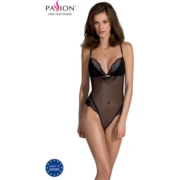 Dámské erotické body Passion Deliena barva karoserie:černá 2XL/3XL
