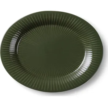 Talíř Kähler Hammershoi oválný servírovací talíř 28,5 x 22,5 cm, dark green, 692324