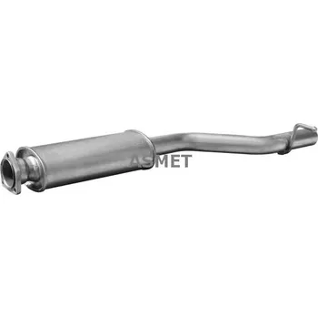 Výfukový systém Stredni tlumic vyfuku ASMET 01.025