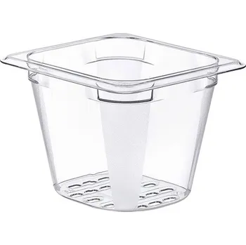 Araven Gastronádoba GN 1/6, polykarbonát, hloubka 130 mm, 1,9 l, perforovaná