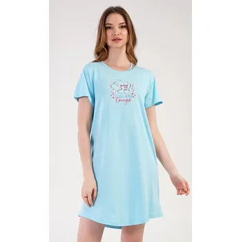 Dámské spodní prádlo Dámská noční košile s krátkým rukávem Eliška korálová M