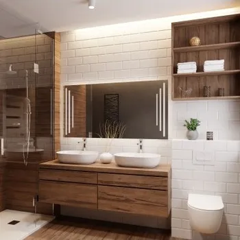 Zrcadlo Obdélníkové koupelnové zrcadlo s osvětlením - ALIS LED