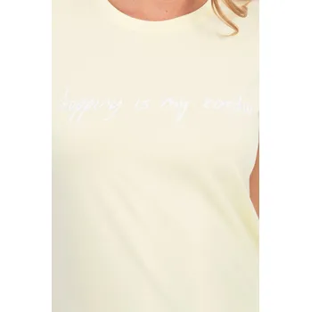Dámská halenka Nakupování je moje kardio blůza světle žlutá UNI