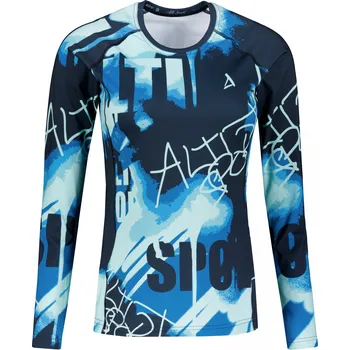 Dámská móda Dámské funkční tričko s dlouhým rukávem premium ALTISPORT VOJ/ALW076TR03 MODROČERNÁ XS