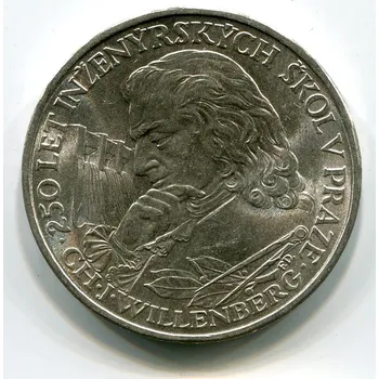 Sběratelství ČESKOSLOVENSKO. 10 Kčs 1957. Založení inženýrských škol v Praze.