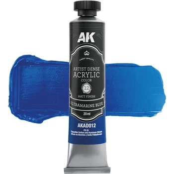 AK Interactive AKAD012 ULTRAMARINE BLUE – ARTISTIC DENSE ACRYLIC COLOR (AK)
