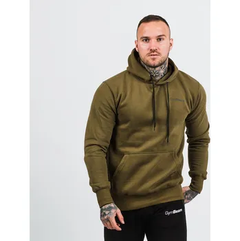 Pánská mikina GymBeam Mikina Athlete Military Green Black XXL zelená