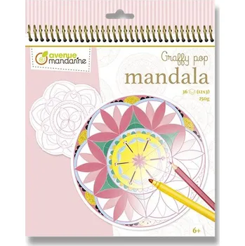 omalovánky Avenue Mandarine Omalovánky Graffy Pop Mandala - pro holky