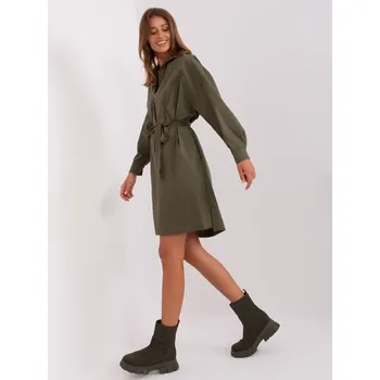 Dámské šaty Dress-CHA-SK-9010.70-khaki ZULUNA kaki 3301022