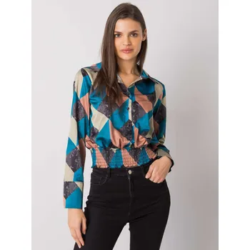 Dámská halenka Blouse-DHJ-BZ-15251.82-sea Italy Moda modrá 3293139