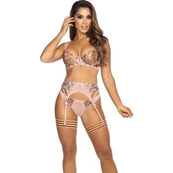 Dámská erotická podprsenka Podprsenka V-9521 pudrově růžová - Axami 70D