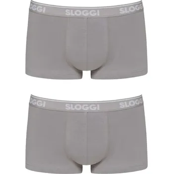 Pánské spodní prádlo Boxerky Sloggi Men GO ABC Hipster 2P - Sloggi šedá (00GR) 000M