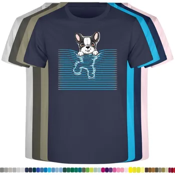 Pánské tričko panske-levne-bavlnene-tricko-digi-potisk-pejsek-roleta Barva: Navy - tmavě modrá, velikost: 5XL