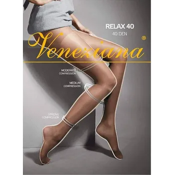 Dámské punčochy Dámské punčochové kalhoty Veneziana Relax 40 den visone/odc.béžová 4-L