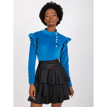 Dámská halenka Blouse-DHJ-BZ-6533A.44P-dark blue Italy Moda modrá 3294705