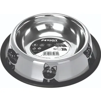 Miska pro psa M-Pets PETJOY CatFamily Nerez miska s protiskluzem 355 ml