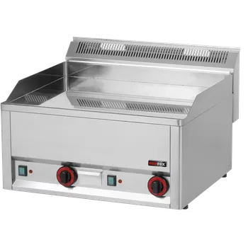Kuchyňský gril Grilovací deska 65x48 elektrická chromovaná hladká bez podestavby 400 V | REDFOX - FTHC 60 EL