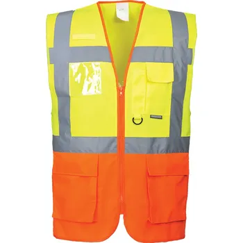 PORTWEST Manažerská vesta Prague Velikost: XL, Barva: žlutá-oranžová