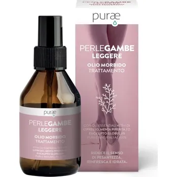 Péče o nohy Purae Perlegambe Suchý olej na těžké nohy s esenciálními oleji 100 ml