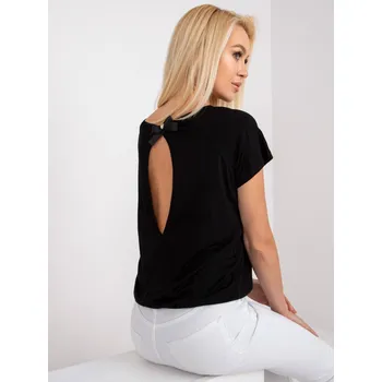 Dámská halenka Blouse-RV-BZ-7664.46-black BASIC Feel Good černá 3294359