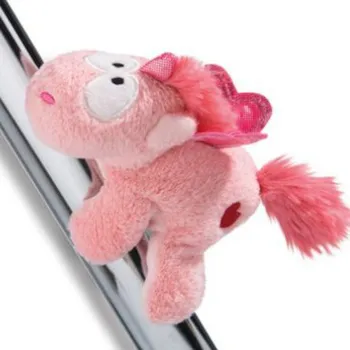 Dekorativní magnet Vyrobce Plyšový magnet "unicorn růžováček" - 4 x všitý magnet