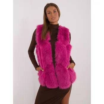 Dámská vesta Vest-AT-KZ-2375.00P-fuchsia Wool Fashion Italia fuchsiová 3299966