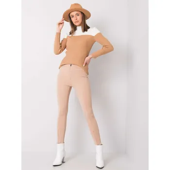 Dámské kalhoty Trousers-269-SP-0550.07-beige RUE PARIS růžová 3291368
