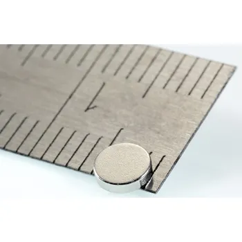 Dekorativní magnet Magsy Neodymový magnet válec pr.4x1,5 N 80 °C, VMM7-N42 Počet kusů: 1 ks