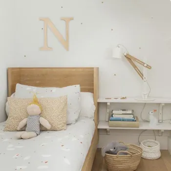 Svatební dekorace Dědova dílna Dřevěné písmeno světlé Velikost písmene (výška): 12 cm