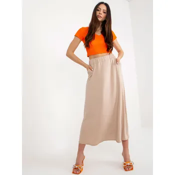 Dámská sukně Skirt-WN-SD-5005.13-beige RUE PARIS krémová 3297288