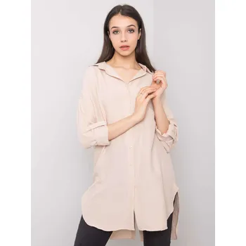 Dámská košile RUE PARIS béžová volná košile RUE PARIS šedá 3291768