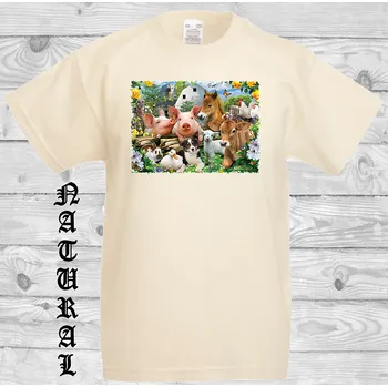 detske-levne-bavlnene-tricko-potisk-vedela-domaci-zviratka Barva: Natural - přírodní, velikost: 104