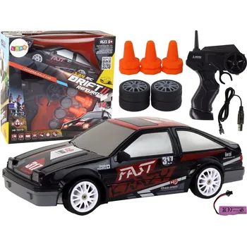 RC model auta Mamido Sportovní autíčko na dálkové ovládání R/C 1:24 s vyměnitelnými koly černé