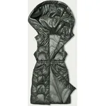Vypasovaná vesta v khaki barvě s kapucí (B8172-11) odstíny zelené XL (42)