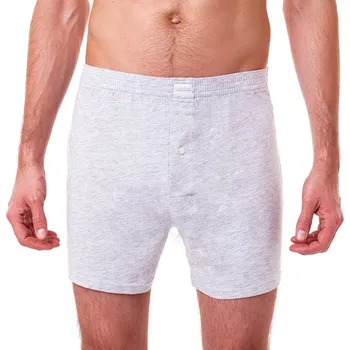 Boxerky Volné pánské bavlněné boxerky COTTON BOXER - BELLINDA - šedá XL