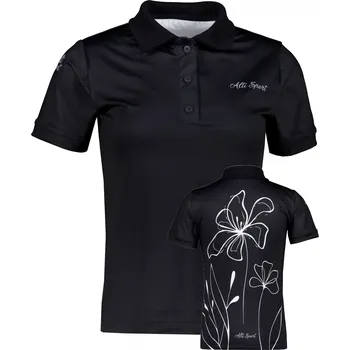 Dámské tričko Dámské funkční tričko s límečkem premium ALTISPORT VOJ/ALW075TR05 BLACK XS