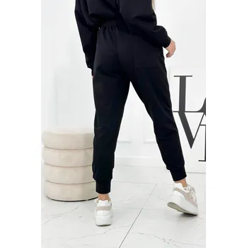 Dámská mikina Set 2dílná mikina + kalhoty Černá UNI