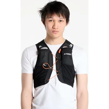 Pánská vesta Vesta adidas Terrex Techrocktrail Running Vest 5 L UNISEX Black/ White/ Impact Orange M