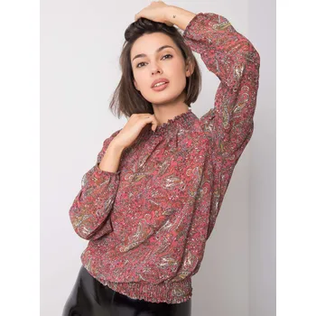 Dámská košile Blouse-D50039F11031A-dark pink Sublevel tmavě červená 3291551