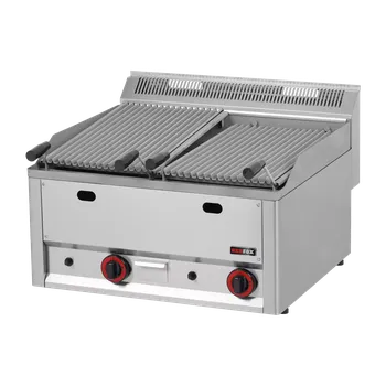 Kuchyňský gril Lávový gril plynvoý dvojitý 2x 31x48 bez podestavby | REDFOX - GL 60 GL