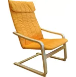 Křeslo LISA oranžové K79