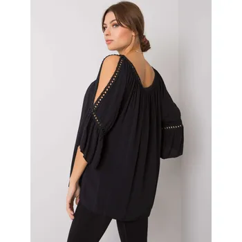 Dámská košile Blouse-TW-BZ-BI-82198.46-black Och Bella černá 3292763