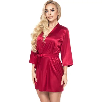 Dámské noční prádlo Dámský župan Aria Maroon - Irall M